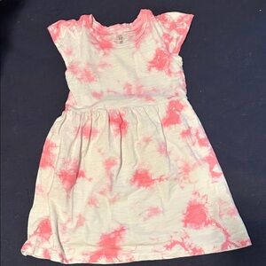 GAP Pink and White Tie-Dye Kids Dress